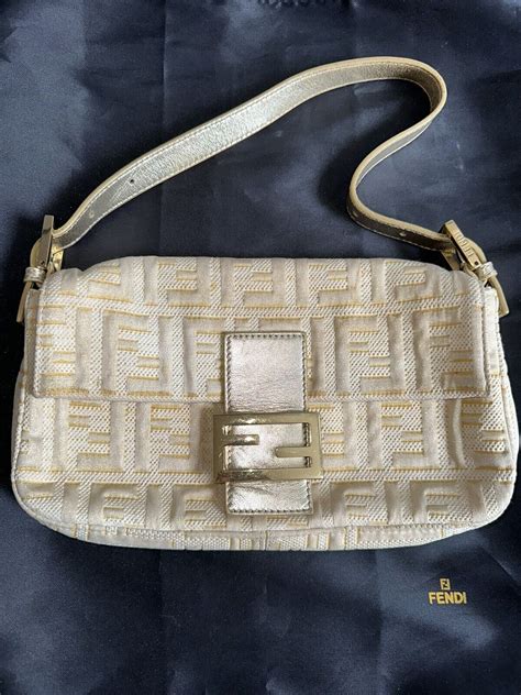 fendi cloth baguette|genuine fendi baguette.